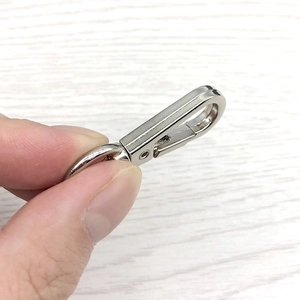 Polished silver swivel snap hook 42x16mm for bags and keychains hardware accessories