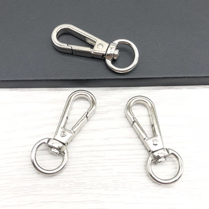 Polished silver metal swivel lobster clasps for bags and keychains hardware