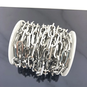 Rouleau de chaîne croisée carrée en acier inoxydable 304 pour la fabrication de bijoux DIY