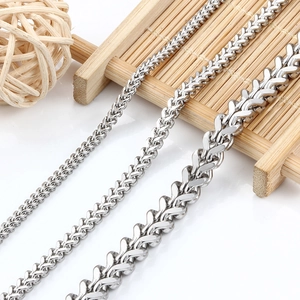 Roestvrijstalen Franco Ketting Voor DIY Sieraden Maken Hip Hop Stijl Ketting Armband Accessoires Zilver Kleur Ketting