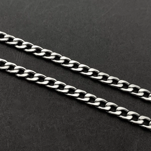 Polierte silberne Edelstahl-NK-Panzerkette für DIY-Halsketten und Armband-Herstellung