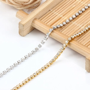 Minimalist 3mm tennis bracelets in gold and silver finish with sparkling cubic zirconia