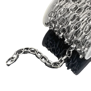 Catena a maglie O in acciaio inossidabile su bobina per creazione di gioielli fai da te