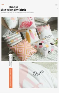 Detail of skin-friendly fabric textures and gold laser patterns on soft cushion covers