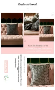 Detail of high-precision decorative pillow covers with 3D embossed and piping finish