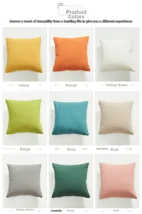 Macro shot of 3x3 grid showing 9 color options for textured wavy knit pillow covers