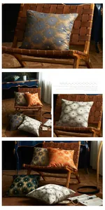 Macro detail of luxury jacquard pillowcase fabric with vintage floral texture and gold threads