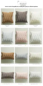 Fodera per cuscino nordico in peluche con trame geometriche in diversi colori