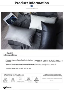 Detailansicht der strukturierten Kissenbezüge aus Kunstleder mit geprägtem Design-Akzent