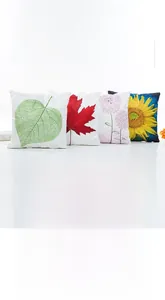 Detail of invisible metal zipper on satin pillowcase with various floral prints