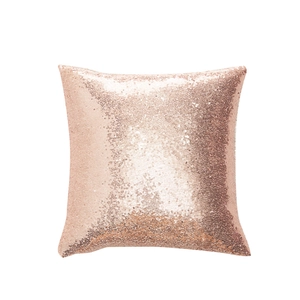 Sparkling rose gold sequin pillow case for Christmas festive home decoration