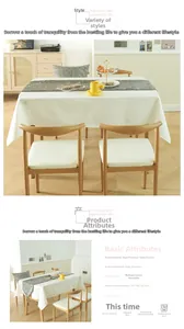 Close-up of luxury geometric mosaic table runner in high-precision textured grey fabric