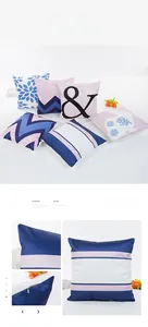 Detail view of the hidden zipper design on faux silk satin pillowcase with geometric pattern