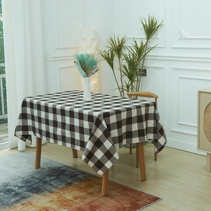 Classic rectangle buffalo plaid tablecloth for home dining room decoration