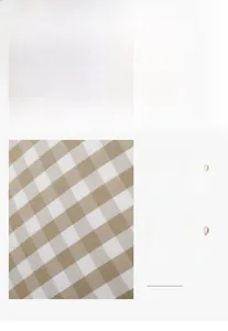 Close-up of soft khaki and white gingham velvet pillow cover with breathable fabric texture