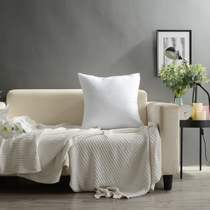 Modern Minimalist Leaf Embroidered Plush Cushion Cover Nordic Style Soft Decorative Pillowcase For Sofa Living Room Home