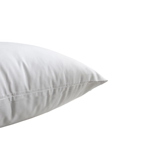 White leaf plush embroidered pillow cover with soft texture and minimalist Nordic design