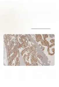 Détail du tissu jacquard de haute précision pour coussin de canapé de luxe