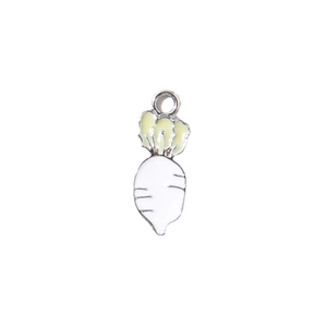 Handmade DIY radish alloy enamel pendant for necklaces and bracelets accessories