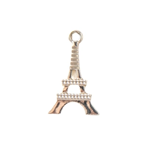 Eiffelturm Stern Anhänger aus vergoldeter Legierung für DIY Schmuck Armbandherstellung