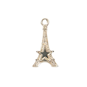 Eiffelturm Sternanhänger aus Silberlegierung für DIY-Halsketten und Armbänder