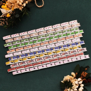 Maglie per bracciale charm italiano con stampe di gatti e fragole in acciaio inox
