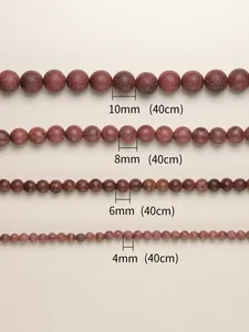 Guide des tailles de perles rondes en bois de santal de 4mm à 10mm pour bijoux DIY
