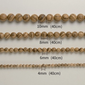 Natural Agarwood round beads in 4mm to 10mm sizes for DIY jewelry making and bracelets