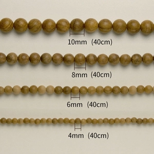 Natürliche Kampferholzperlen in 4mm bis 10mm für DIY-Schmuck und Halsketten