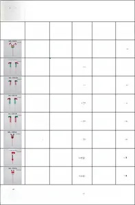 Size chart showing polyester Christmas elf tree branches ornaments in various dimensions
