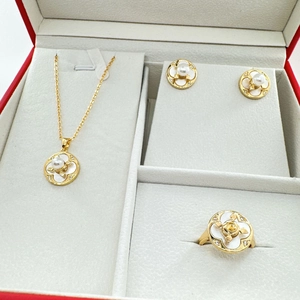 Rotatable Mother Of Artificial Pearl Clover Jewelry Finding Copper Zirconia Pendant Adjustable Ring Base 925 Sterling Silver Earring Post