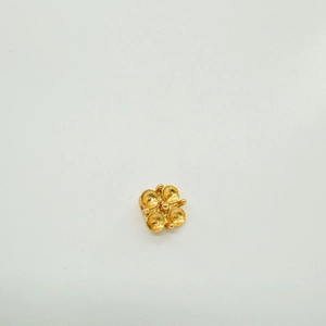 Kleeblatt Gold Perlenfassung für DIY Schmuckherstellung und Zubehörteile
