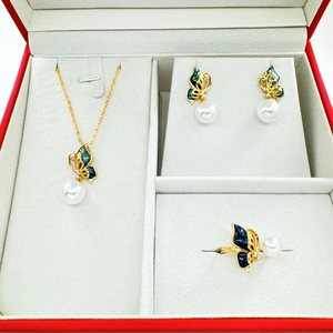 Vlinder Sieradenset Onderdelen Voor DIY Koper Natuurlijke Abalone Schelp Ingelegde Strass Hanger Oorbellen Ring Sieradenhouders
