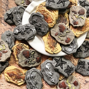 Simulation Dinosaurier Fossil Anhänger Harz Fischgräte Archaeopteryx Formen DIY Schmuckherstellung Zubehör Kreative Schlüsselanhänger Charms