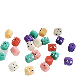 Perle in acrilico con occhi di mostro per collane e portachiavi fai-da-te Halloween