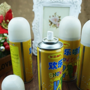 220ml weißes Schneespray für die Weihnachtsdekoration in einer gelben Metalldose