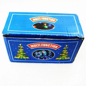 Verpackung für multifunktionale LED-Weihnachtslichterketten mit Tannenbaum-Grafik