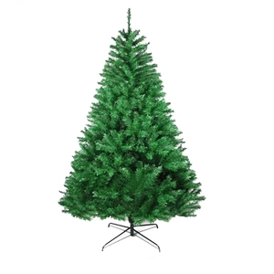 Classic 150cm green artificial Christmas tree with dense PVC needles and sturdy metal stand