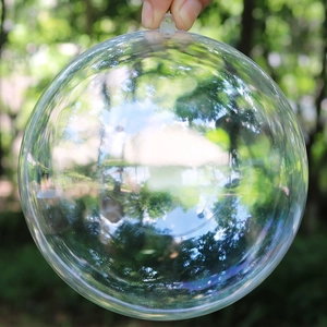 Pallina di plastica trasparente per decorazioni natalizie fai da te con foro per appendere