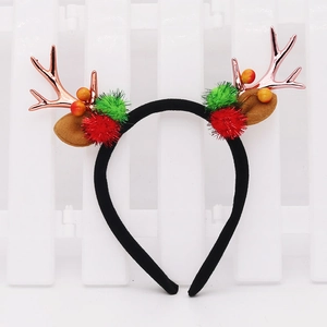 Weihnachten Rentier Geweih Stirnband Mit Ohren Bommeln Beeren Festliche Party Haarschmuck Zubehör Für Damen Kinder Erwachsene