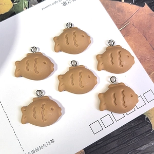 DIY Hars Vis Biscuit Bedeltjes Simulatie Taiyaki Voedsel Hangers Voor Oorbellen Ketting Sleutelhanger Sieraden Maken