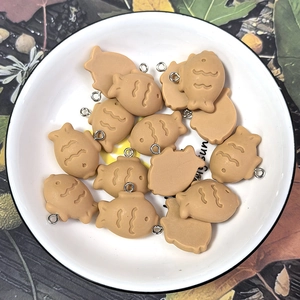 Hars Taiyaki vis koekje hangers met metalen ringen voor DIY sieraden en handwerk