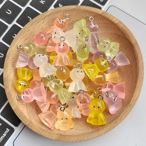 Pendentifs poupées de soleil en résine colorée pour la création de bijoux DIY
