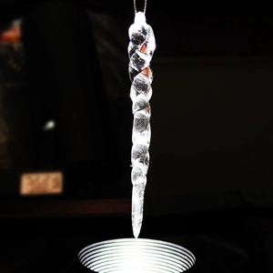 Clear acrylic crystal icicle ornaments for Christmas tree and window hanging decoration