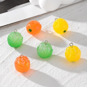 Pendentifs En Résine De Fruits Réalistes Pour La Fabrication De Bijoux Bricolage Breloques En Forme D'Orange Citron Cactus Pour Boucles D'Oreilles Colliers Accessoires De Bricolage