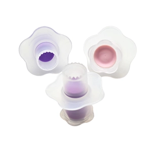 Set di 3 formine per pasticceria a forma di fiore in plastica per decorazione torte