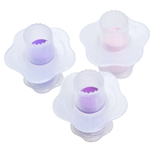 Set di 3 stampi a espulsione a forma di fiore per decorazione torte e taglio fondente