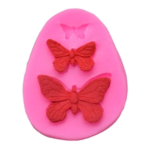 DIY Schmetterling Silikon Fondant Form 3 Loch Kleine Schmetterlingsform Kuchenform Schokoladen Mousse Dessert Backwerkzeuge