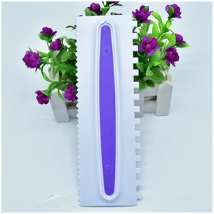 3pcs plastic cake scraper set with serrated and flat edges for DIY cream decorating