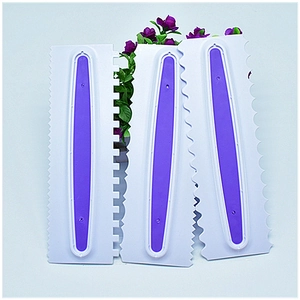 DIY Baking Cream Scrapers Plastic Dough Scrapers Fondant Cake Decorating Smoother Tools For Kitchen Baking Decorative Combs